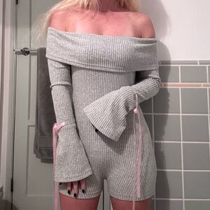 SHEIN strapless romper